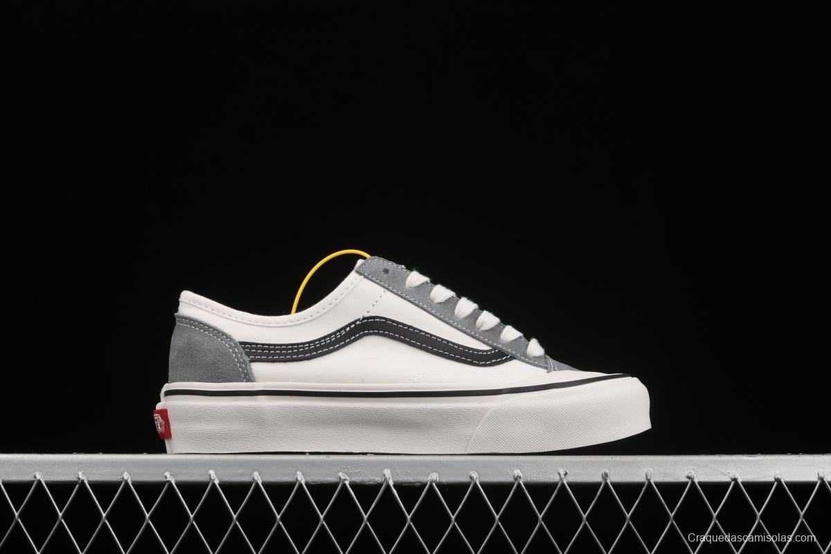 Vans Style 36 million half-moon head gray Oreo low-top canvas board shoes VN0A4BVAK11