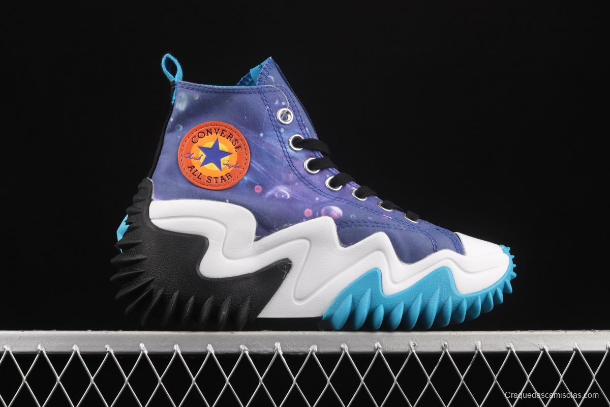 Converse Run Star Motion Converse CX futuristic Series Future Airwave Sky Blue thick-soled Cake shoes 172488C