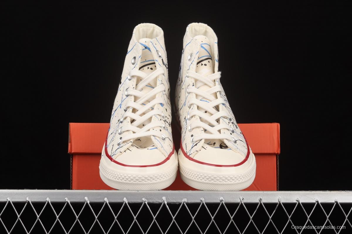 Converse Chuck 70s watercolor splash ink Chinese style high-top leisure board shoes 170802C