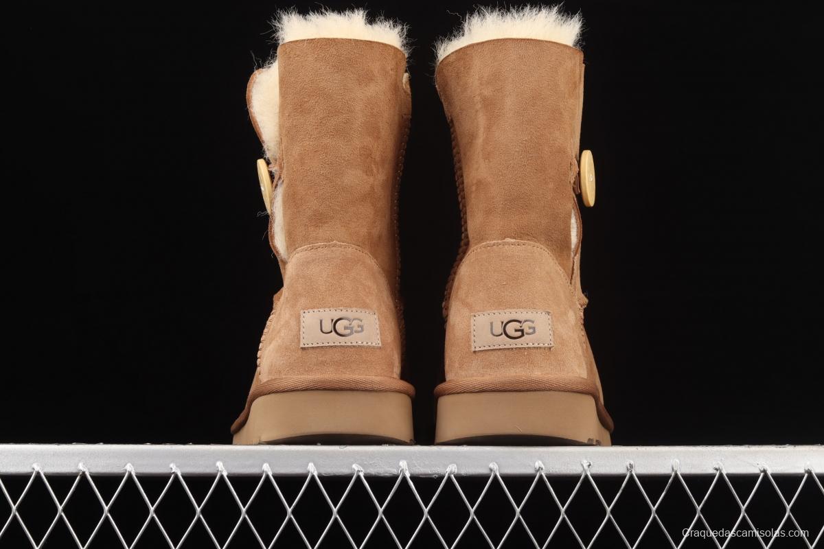 UGG classic button series sheepskin integrated snow boots 1016226