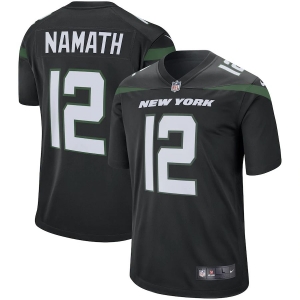 Men's Joe Namath Stealth Black Retired Player Limited Team Jersey