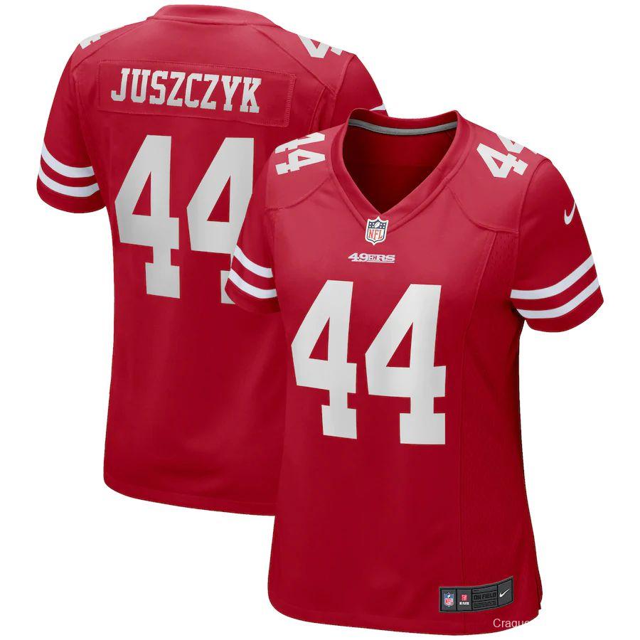 Women's Kyle Juszczyk Red Player Limited Team Jersey