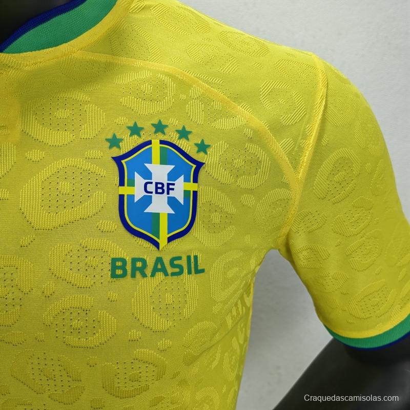 Player Version 2022 Brazil Home Soccer Jersey