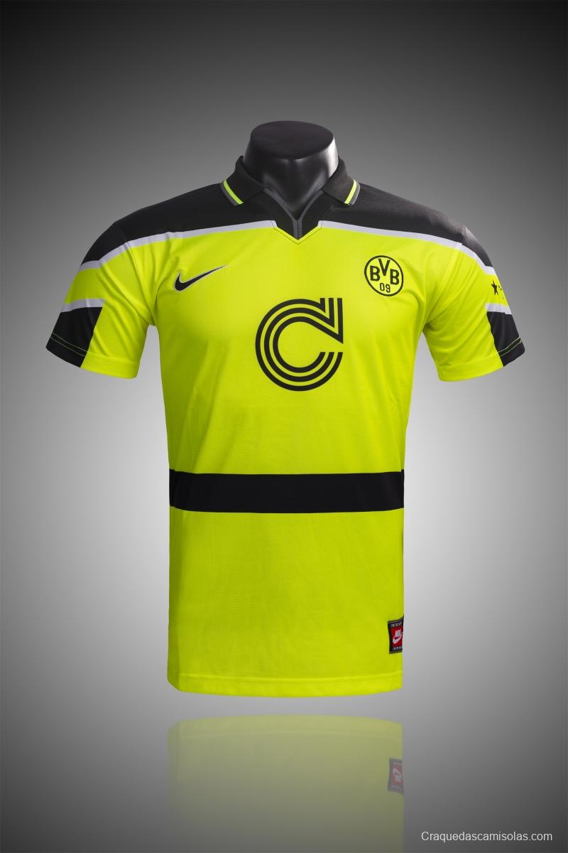 RETRO 96/97 Dortmund Champions League Home Soccer Jersey