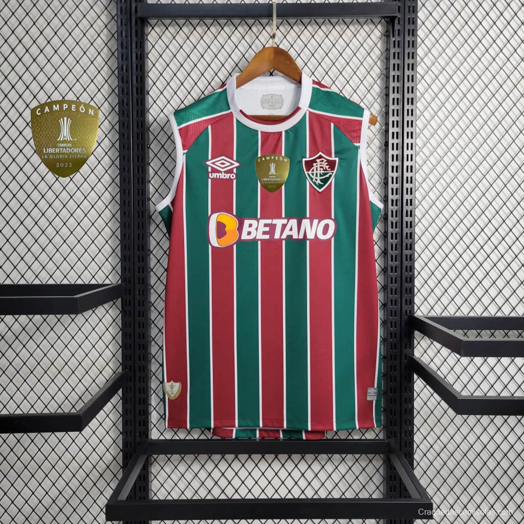 23-24 Fluminense Home Vest Jersey +Patches