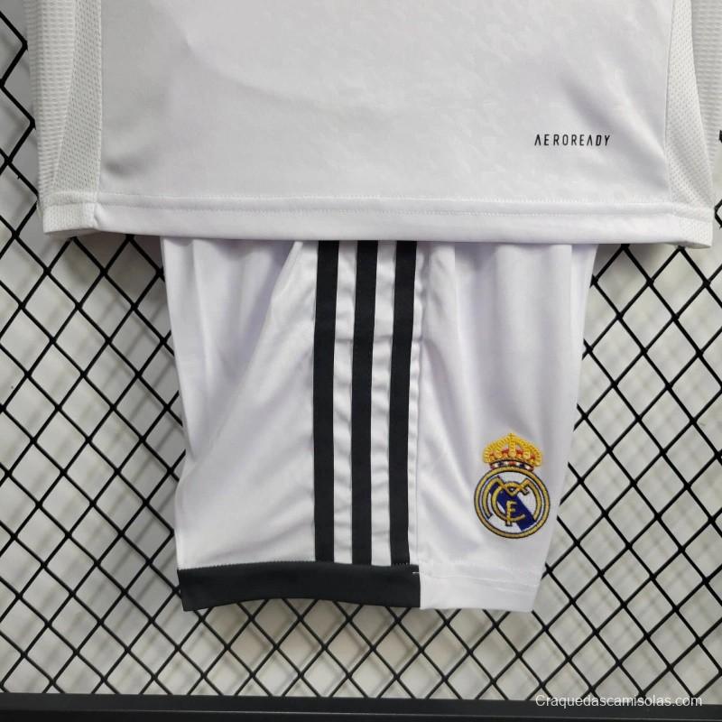 24/25 Kids Real Madrid Home Jersey