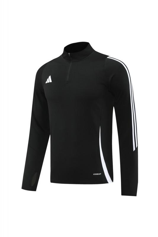 2024 Adidas Black Half Zipper Jacket+Pants