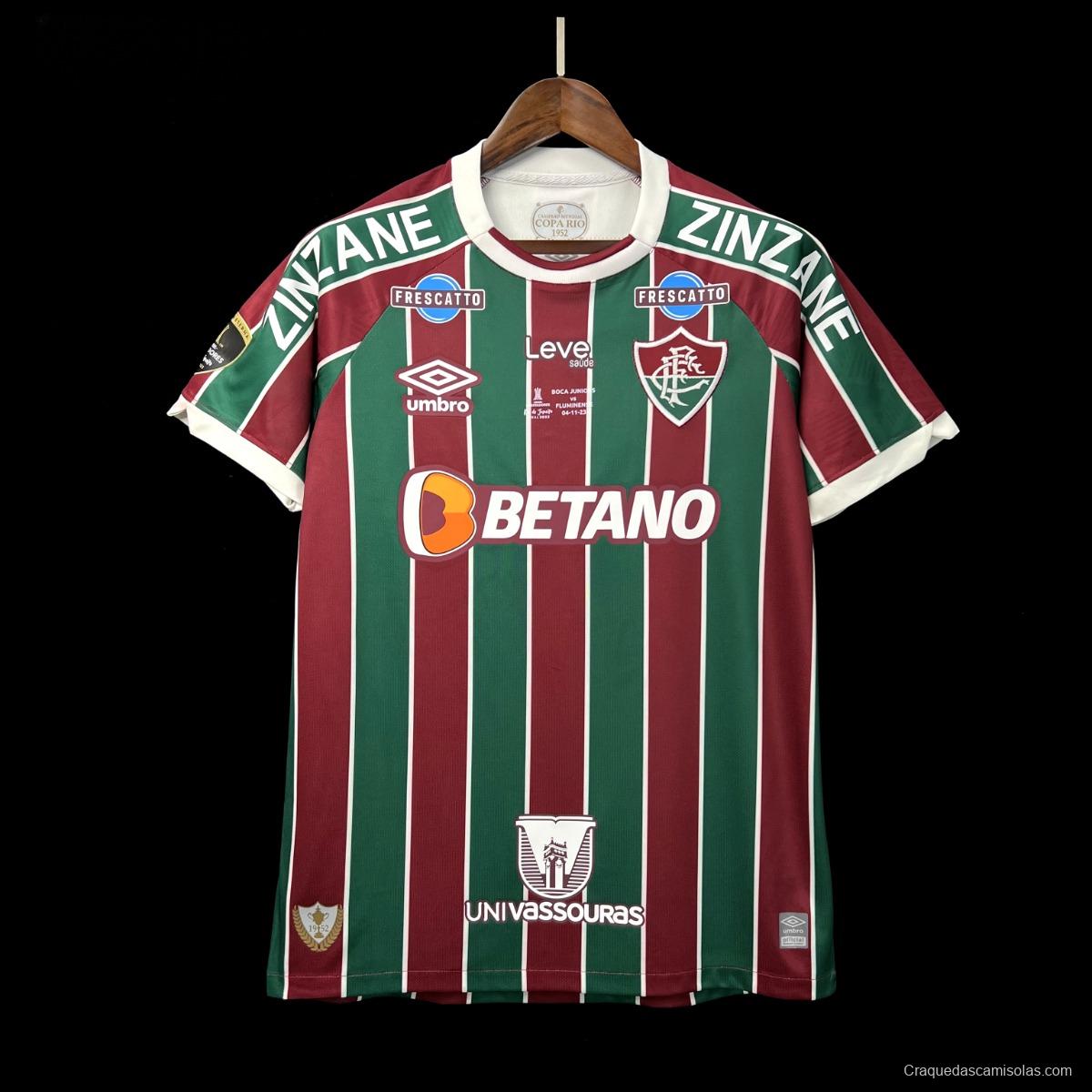 23/24 Fluminense Home Final Match Jersey With All Sponsors And Patch