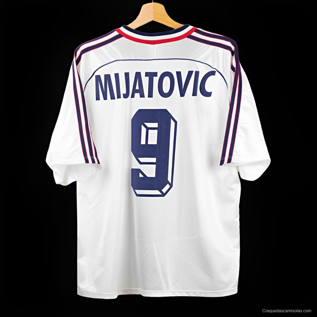 Retro 1999 Yugoslavia Away White Jersey