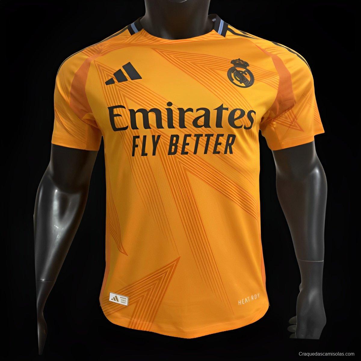 Player Version 24/25 Real Madrid Away Orange Jersey