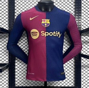 Player Version 24/25 Barcelona Home Long Sleeve Jersey